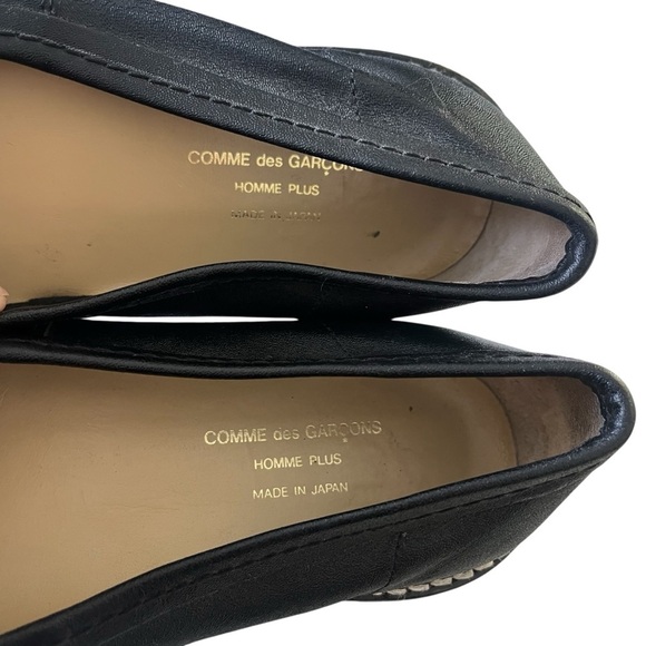 COMME DES GARCONS Homme Plus Leather Stitched Flats - Picture 10 of 13